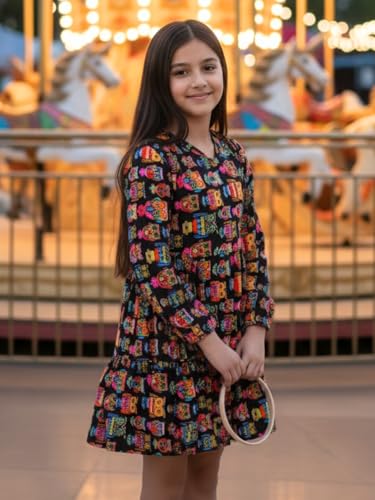 Image of Uptownie Lite Girls Knee Length A-Line Tiered Dress