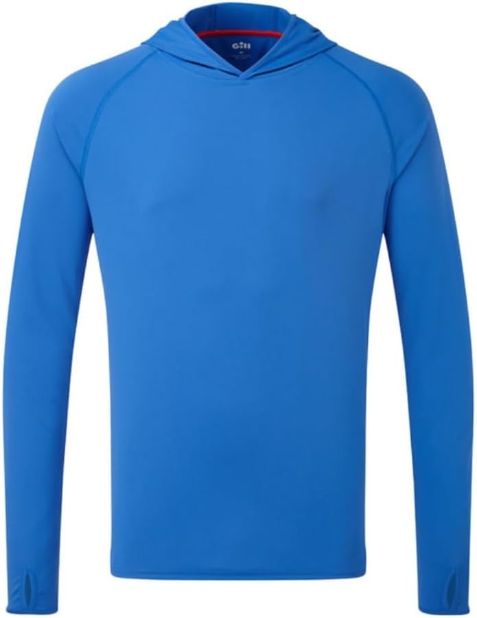 Mens UV Tec Long Sleeve Hoodie - 50+ UPF Sun Protection, Lightweight & Quick-Dry