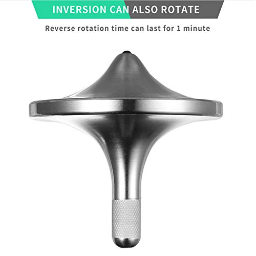 Image of Stainless Steel Spinning Top,Exquisite EDC Fidget Toy (Silver, S)