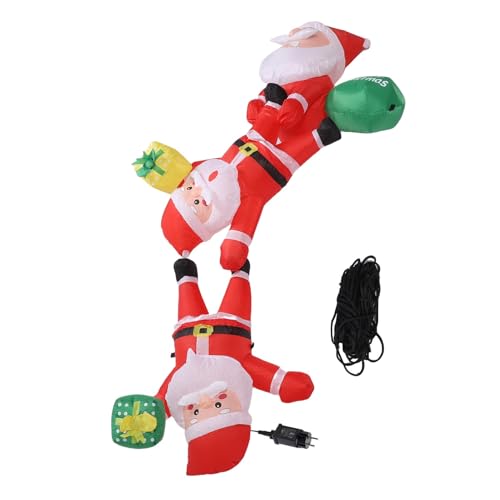 Père Noël Gonflable de 8,2 Pieds en Polyester 210T Haute Densité Imperméable