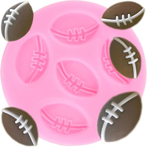 YIHUOMOLDS Ball Silicone Molds Rugby Football Fondant Mold