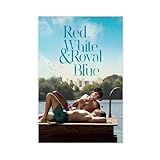 LAHNGC Red, White Royal Blue Movie Poster Canvas Movie Bedroom Decor Landscape Office Room Decor Gift Unframe: 12x18inch(30x45cm)
