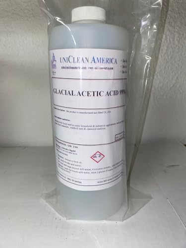 Glacial Acetic Acid- High Purity Acetic Acid 99.9% - Made in USA - Size: 32 fl oz
