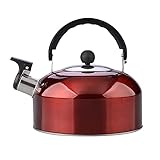(★‿★)【Ligero y compacto】 el hervidor adopta un diseño compacto y un asa plegable. Es fácil de transportar y almacenar sin afectar la calidad.