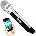 Pyle Wireless Bluetooth Streaming Karaoke Microphone for Music Playing and Singing, FM Radio Station Broadcasting with Multiple Adjustable Settings. (PKRK9CR)