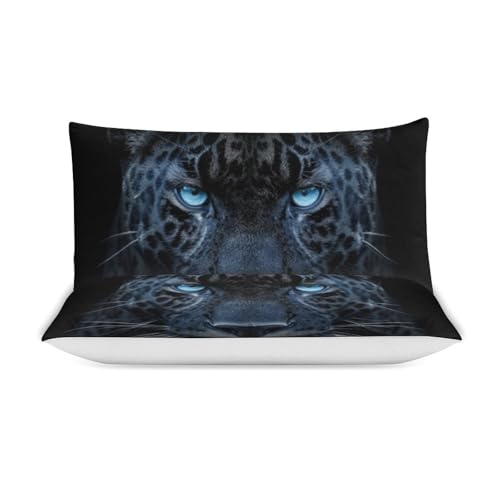 Parure de lit motif léopard en microfibre housse de couette imprimée 3D - 5