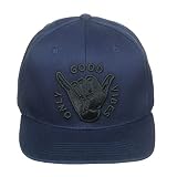 Top Level USA Flag Embroidery Snapback Flat Bill Hat 220324A45-Navy