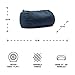 Big Joe Fuf Media Lounger Foam Filled Bean Bag Chair with Removable Cover, Cobalt Lenox, Durable Woven Polyester, 6 feet Giant