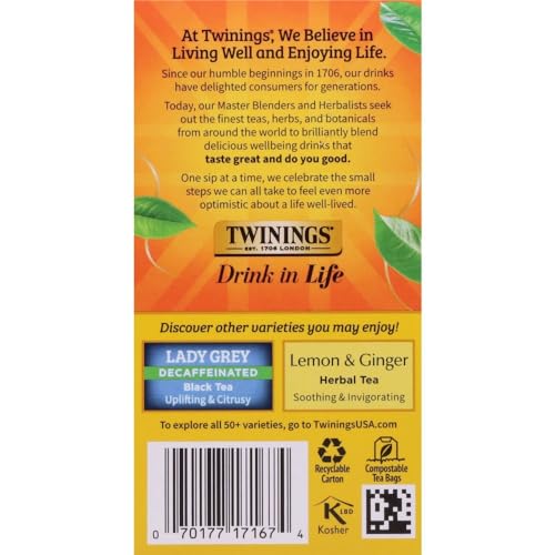Twinings 14958 Earl Grey Decaf Tea, 20 Count thumb #8