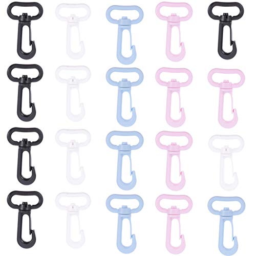 Aboofan 20 peças de ganchos giratórios para animais de estimação, fivela, coleira para cães, chaveir