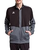 Stehkragen Erima Herren Squad Worker Jacke, schwarz/Slate Grey, XXL