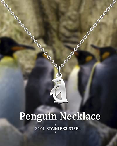 HOFOYA Animal Lover Charm Pendant Necklace Stainless Steel Jewelry Gifts for Women Teens,Lovely Spirit Pet Necklace Gifts for Family or Friendship.2