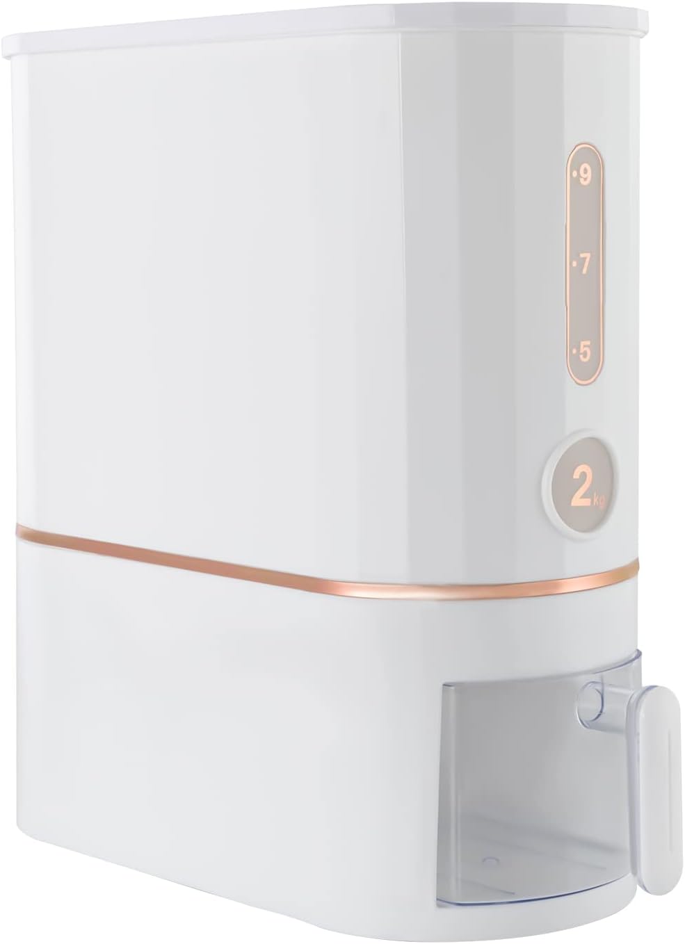 10KG Rice Dispenser & 22L Airtight Cereal Container with Lid, Grain Storage Bin for Kitchen Countertop, Dry Food Holder, Perfect for Organizing Pantry, W7.4*D15.8*H15.7in