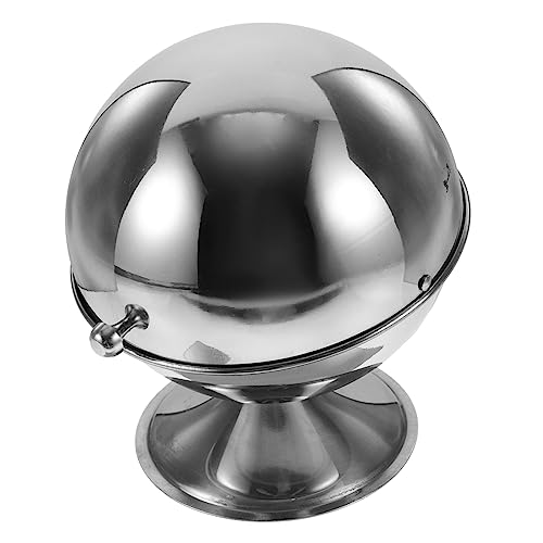 BRIGHTFUFU Sugar Bag Shelves Salt Shaker Sugar Packets Candy Dispenser Candy Bowls for Candy Buffet Seasoning Container Footed Sugar Bowl Stainless Steel Sugar Bowl Sugar Packet Holder Silver