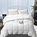 WENERSI White Goose Down Comforter Full / Queen Size,Duvet Insert 600TC- 100% Cotton Cover with ULTRA FRESH Treatment,700+ Fill Power