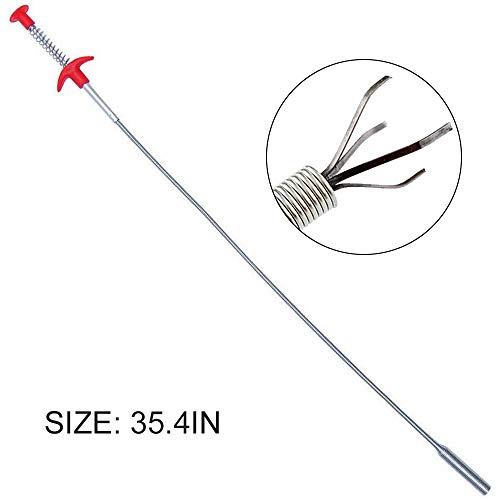 Honorall Garra de garra flexível pegar ferramenta Reacher com 4 garras dobrável mangueira captador a