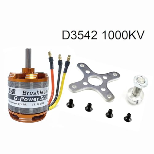DYS D3542 1000KV/1250KV/1450KV Brushless Outrunner Motor 2-4S for Multicopter RC Aircraft Fixed-Wing UAV (D3542 1000KV)