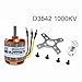 DYS D3542 1000KV/1250KV/1450KV Brushless Outrunner Motor 2-4S for Multicopter RC Aircraft Fixed-Wing UAV (D3542 1000KV)