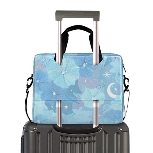 Funda para portátil ALAZA con diseño azul floral, 13-15.6 pulg. miniatura 4