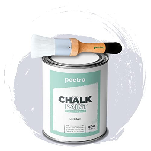 PECTRO Pintura a la Tiza para Muebles 750ml + Brocha de madera especial Pack - Pintura para Muebles...