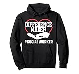 Photo Gallery difference maker proud social worker felpa con cappuccio Photo Gallery difference maker proud social worker felpa con cappuccio