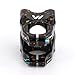 CYSKY 31.8 Bike Stem 35mm Short MTB Stem Handlebar Riser Ultra-Light CNC Aluminum Alloy 35mm Handlebar Clamp for Mountain Bike, Road Bike, MTB, Downhill (Black+Orange)