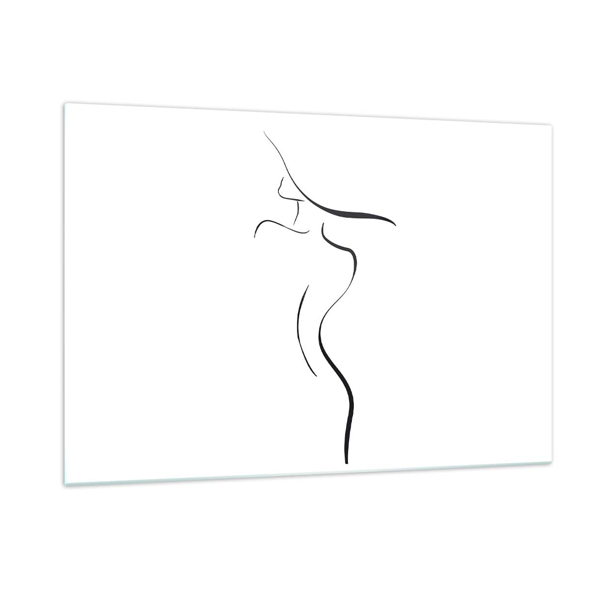 Impression sur Verre 120x80cm Tableaux Image Photo femme moderne