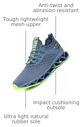 Image of Chopben Men's Running Shoes Blade Non Slip Fashion Sneakers Breathable Mesh Soft Sole Casual Athletic Walking Shoes