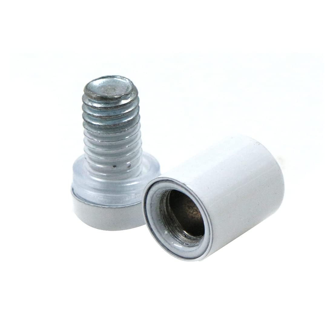 Vite Pubblicità Viti di Fissaggio Bulloni - 12pcs Distanziatori a Vite per Insegne e Occhiali, Acciaio Inossidabile (Bianca 12x20 mm)