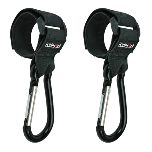 Kinderwagen Haken für Wickeltasche | Anti-Rutsch Kinderwagenhaken,...