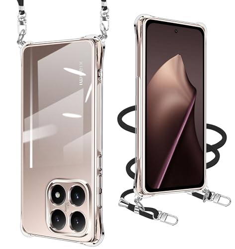 xiusiteli For Xiaomi 15T �P�[�X �V�����_�[ �N���A �ϏՌ� �V���I�~ 15t �J�o�[ �X�}�z�P�[�X �X�g���b�v�t�� ���߉\ ���|�� �΂߂��� ��|���P�[�X �R�t�� TPU ���^ �y�� ���O���\ �����h�~�y�����z