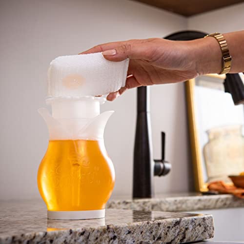 Scrub Daddy Soap Dispenser for Kitchen and Bathroom - Soap Daddy - Refillable Soap Dispenser for Countertop, Dual Action with Easy Grip Sides, Multi-use, 1 ct - Thumbnail 2