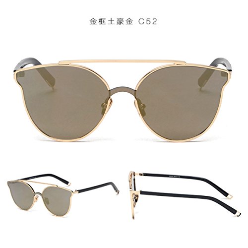 Preisvergleich Produktbild GAOQIANG Sonnenbrille Männliche Mode Tide Card Trend Runde Gesicht Big Box,A6