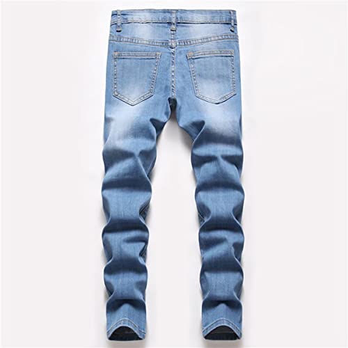 Boy's Stylish Slim Fit Stretchy Ripped Distressed Jeans Pants, 5-16 Years2