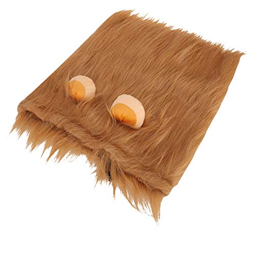 Juba de leão de cachorro, juba de leão engraçado para cães artificiais para o natal de halloween(Mar