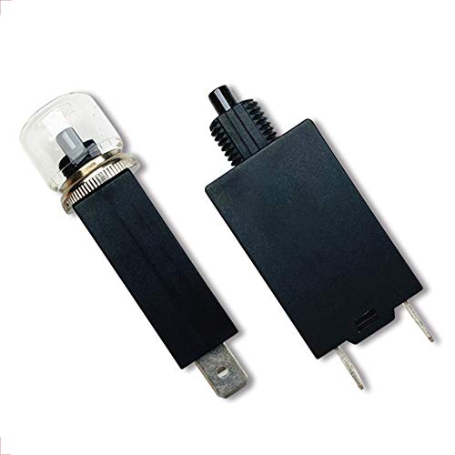 Rb2 16A 125/250V 2 Pins Motor Thermal Protection Switch Equipment Miniature Circuit Breaker Manual Reset Push Button Switches With Undervoltage Overload And Short Circuit Protection, 2-Pack #TOP1
