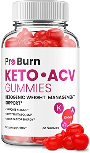 Pro Burn Keto Plus ACV Gummies Pro Burn ACV Advanced Keto Formula Shark Plus Apple Cider Vinegar Keto Tank Gummies Dietary Supplement B12 Beet Root Juice (60 Gummies)