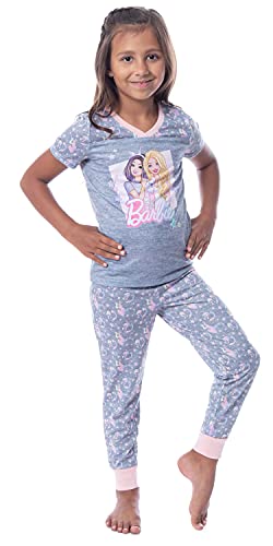 Intimo Barbie Girls' Unicorn Barbie Skipper Shirt And Pants Jogger Pajama Set (7/8) #TOP9