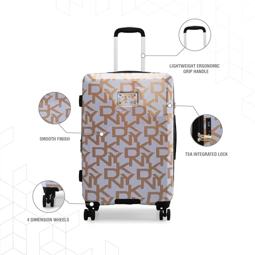 Image of DKNY Deco Signature Range Gold Color 24 inch Medium Trolley