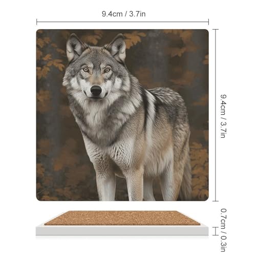 Dessous de verre loup isolant en céramique pour une protection de table absolue - 3