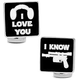 Star Wars I Love You I Know Icon Cufflinks, Officially Licensed