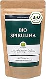 EXVital Bio Spirulina - 500 mg Spirulina pro Tablette, 500 Tabletten pro Packung, reines Spirulina ohne Hilfsstoffe. Hochdosiert, laborgeprüft, ohne Zusätze & vegan