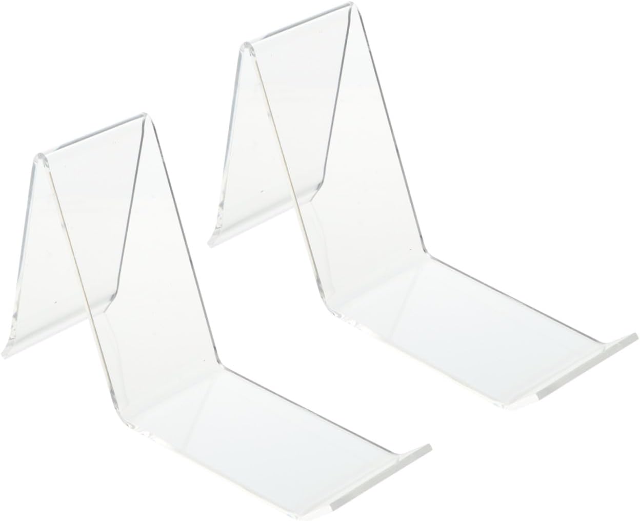 8pcs Acrylic Shoe Display Stand for Retail Shops Casual Shoe Rack for Sneakers and High Heels Unique Design Showcases All Styles Easy to Clean and Maintain for Shopping Malls
