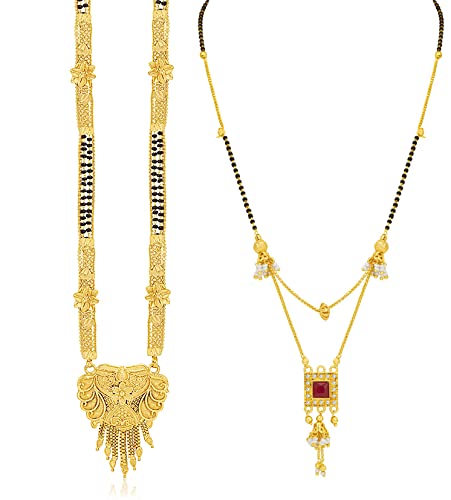 Sukkhi Majestic Gold Plated Mangalsutra Pendant Combo for Women (CBMP100877) (B09QX3GY3G) Amazon Price History, Amazon Price Tracker