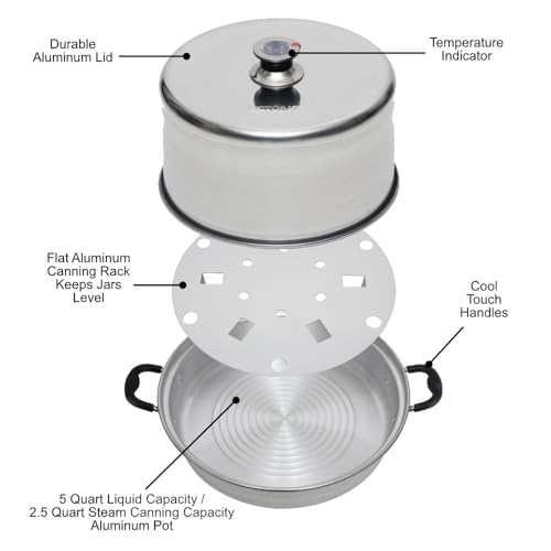 Miniatura 5 de Victorio Vkp1054 Aluminum Steam Canner By Victorio