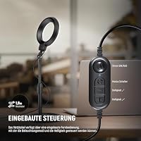 NEEWER Basics 5"/13 cm Tisch Ringlicht mit Ständer, 10 W LED, Schwarz BR60 – Ansicht 4