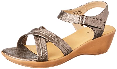 BATA Womens UTSAV 9-COMF-AW19 Grey Sandal-6 Kids UK (6612423) (B09ZYM134L) Amazon Price History, Amazon Price Tracker