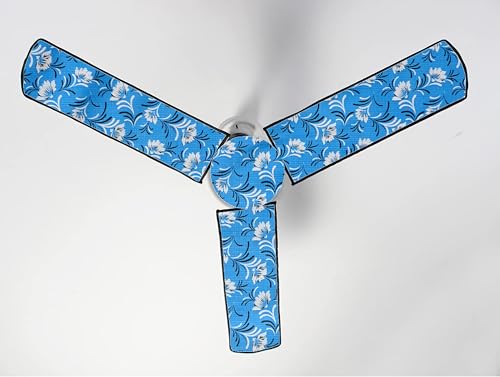 Image of Waterproof & Dustproof Three Blade Ceiling Fan Cover with attachable Enclosure Set of 1 Fan Cover clr11