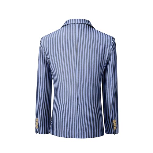Kids Boys Suit Coat Stripe Dress Suit Jacket for Boys Formal Slim Fit Suits for Wedding Homecoming Party4