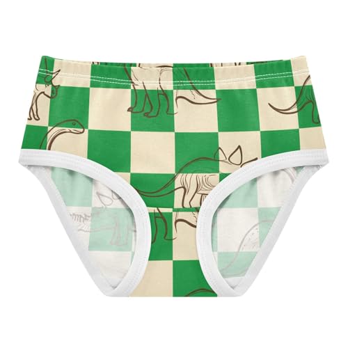 Checkerboard Green Squares Toddler Girls Underwear 2t Cotton Girl Panties Cute Fun Print Undies Kids Briefs
